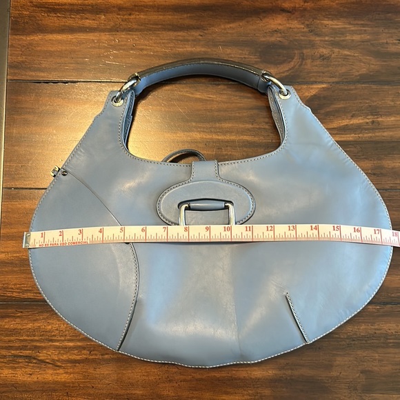 LOYD MAISH — versatile handbag. Made in Italy. Light blue - Picture 10 of 16